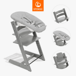 STOKKE s&ouml;&ouml;gitool koos turvakaare ja vasts&uuml;ndinu komplektiga TRIPP TRAPP, storm grey, grey NBS, 686000