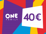 Kinkekaart One Family 40&euro;