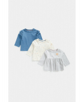 MOTHERCARE pitk&auml;hihaiset t-paida, 3tk., FE041
