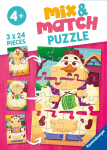 RAVENSBURGER pusled Mix and Match Farm, 3x24tk, 5198