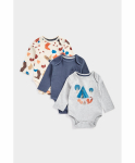MOTHERCARE pikkade varrukatega bodi, 3 tk., CB846