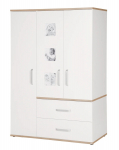 ROBA kolmeukseline kapp PIA, White/San Remo Oak, 60962