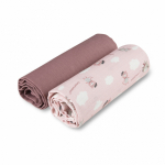 CANPOL BABIES m&auml;hkmed musliin BONJOUR PARIS, 0m+, 70x70 cm, 2 tk., pink, 26/901_pin