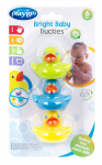 PLAYGRO t&auml;ielikult suletud vannim&auml;nguasjad Bright Baby Duckies, 0188411