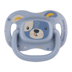 CANPOL BABIES silikoonist s&uuml;mmeetriline lutt CUTE ANIMALS, 0-6k., 34/924_blu