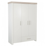 ROBA kolmeukseline kapp LUCY, White/Luna elm, 1631822