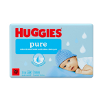 HUGGIES niisked salvr&auml;tikud PURE PLASTIC FREE, 48x3 tk., 2434936
