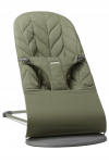 BabyBj&ouml;rn lamamistool Bliss Woven/Petal quilt Dark green 006140