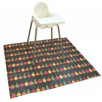 BIBETTA veekindel matt 130x140cm Grey Happy Fruits, BZF-53-001