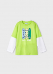 MAYORAL pikkade varrukatega t-s&auml;rk 5H, kiwi, 3028-54