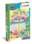 CLEMENTONI pusle Peppa Pig, 2x20 tk., 24831