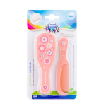 CANPOL BABIES pehme hari looduslike harjastega ja kamm GOLD, pink, 7/406_pin2