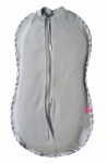 MOTHERHOOD Zip&Swaddle - m&auml;hkimistekk vasts&uuml;ndinule, suurus 2 (5-8kg) Grey/Grey Classics, 067/138G