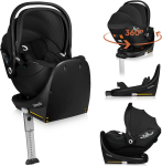 LIONELO turvah&auml;ll alusega ISOFIX MOXIE I-SIZE, Black carbon, 40-87 cm.