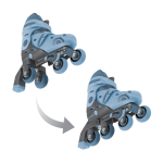 GLOBBER rulluisud Learning Skates 2 in 1, suurus 30&ndash;33, sinised, 783-200
