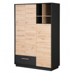 ROBA kolmeukseline kapp LENN, Anthracite/Artisan Oak, 1631849