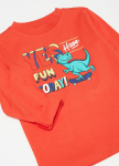 OVS pikkade varrukatega t-s&auml;rk, oranžid, , 001939857