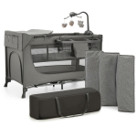 KINDERKRAFT reisivoodi koos tarvikutega JOY 2 dark grey AC, KLJOY02DGR000AC