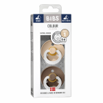 BIBS lutt lateks, 0-6m, 2 tk., Vanilla Night/Dark Oak Night