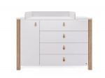 YAPPY KIDS kummut vahetuslauaga &Eacute;TUDE II, White, DSR_ETU2_WHT