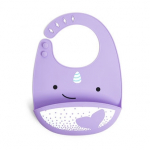 SKIP HOP silikoon pudip&otilde;ll ZOO FOLD & GO, 6m+, narwhal, 9I415110