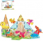 PICASSO TILES magnetkonstruktor 8 dinosauruse figuuriga 26 tk., PTQ23