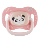 CANPOL BABIES silikoonist s&uuml;mmeetriline lutt 0-6M, EXOTIC (panda), 34/920_pand
