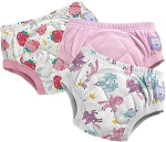 BAMBINO MIO korduvkasutatavad m&auml;hkmed potitreeninguks, 3-4 a., 3 tk., Girls combo pink, TP3-4.03GCPX
