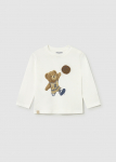 MAYORAL pikkade varrukatega t-s&auml;rk, cream-bear, 2.070-67