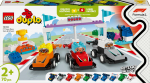 10445 LEGO&reg; DUPLO&reg; Town F1&reg; meeskonna v&otilde;idus&otilde;iduautod ja s&otilde;itjad