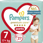 PAMPERS p&uuml;ksm&auml;hkmed Premium Pants, 7 suurus, 15+kg, 27 tk., 81783610
