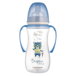 CANPOL BABIES Anti-Colic lutipudel k&auml;epidemega, 300 ml PP EasyStart BONJOUR PARIS, 35/241_blu