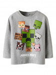 NAME IT MINECRAFT t-s&auml;rk, 13249602-6e6e6e 110 cm