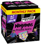 PAMPERS pidžaamap&uuml;ksid NINJAMAS Hearts, 7 suurus, 17-30kg, 60 tk., 80756321