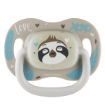 CANPOL BABIES silikoonist s&uuml;mmeetriline lutt 18M+, EXOTIC (laiskloom), 34/922_leni