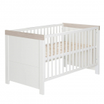 ROBA muudetav voodi LUCY, 70x140 cm., White/Luna elm, 1911822