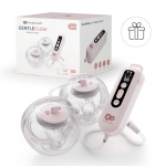 KINDERKRAFT topelt kaasaskantav elektriline rinnapump GENTLEFLOW, pink, KEGEFL00PNK0000