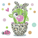 DIAMOND DOTS loominguline komplekt teemantmaal Cat Walk Cactus, DTZ3.012