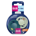 LOVI silikoonist d&uuml;naamiline lutt Prime, Pistachio/Green,  6-18m,  2 tk.,  34/414