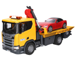 BRUDER 1:16 puksiirauto MAN TGS Roadster autoga, 03552
