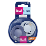 LOVI silikoonist d&uuml;naamiline lutt Prime, Baby Blue/ Blue,  6-18m,  2 tk.,  34/418