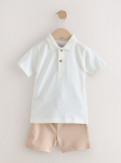 NEXT l&uuml;hikeste varrukatega polo s&auml;rk + l&uuml;hikesed p&uuml;ksid, W63080, 92 cm