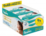 PAMPERS niisked salvr&auml;tikud Wipes Aqua Soft Touch, 9x48 vnt., 80874248