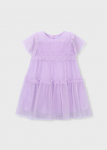 MAYORAL l&uuml;hikeste varrukatega kleit, mauve, 3.917-81, 92&nbsp; cm