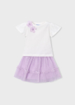 MAYORAL l&uuml;hikeste varrukatega t-s&auml;rk + seelik, mauve, 3.946-81, 122&nbsp; cm