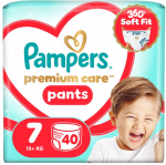 PAMPERS p&uuml;ksm&auml;hkmed Premium Care, 7 suurus 15+kg, 40 tk., 80895127