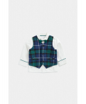 MOTHERCARE pikkade varrukatega s&auml;rk, vest ja kikilips, FC684