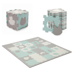 KINDERKRAFT kujunditega puslematt LUNO SHAPES, mint