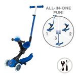 GLOBBER t&otilde;ukeratas Go Up Deluxe Flash Lights, tumesinine, 748-600