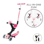 GLOBBER t&otilde;ukeratas Go Up Deluxe Flash Lights, pastellroosa, 748-710